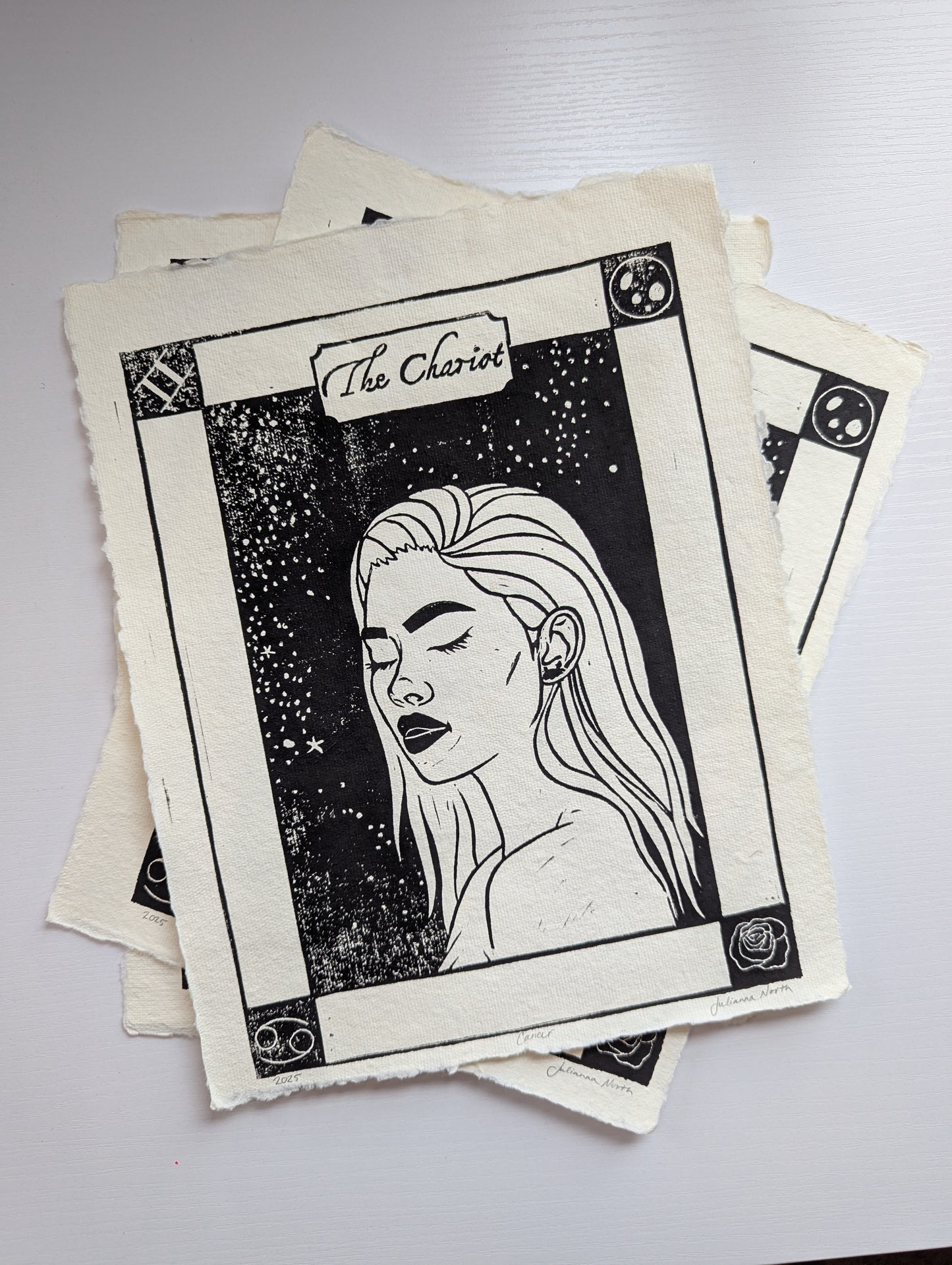 Lino Print | The Chariot