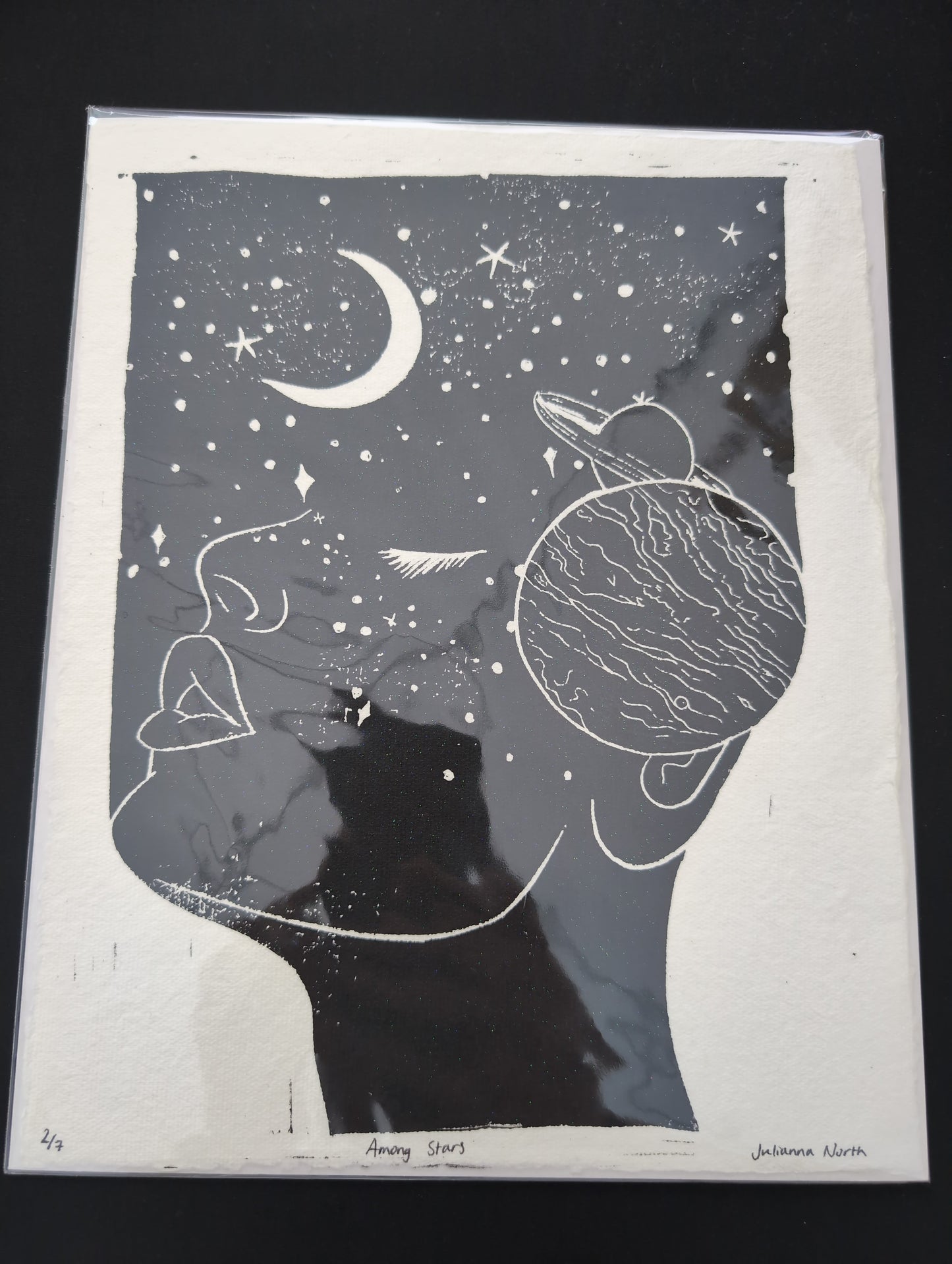 Lino Print | Among Stars