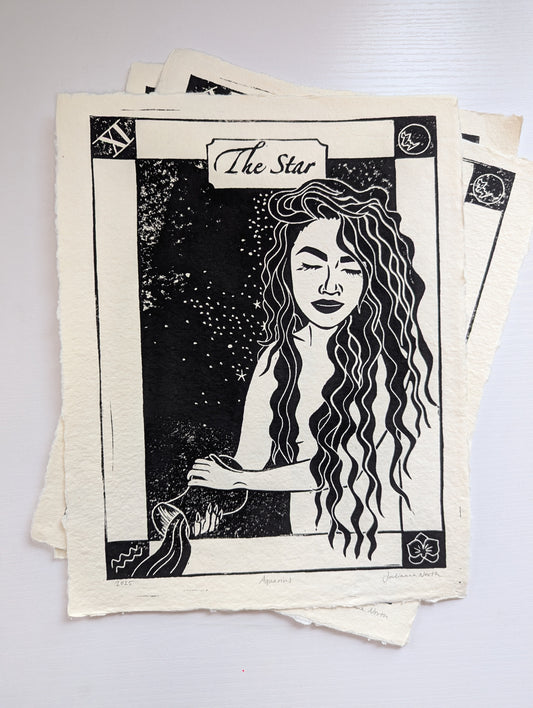Lino Print | The Star
