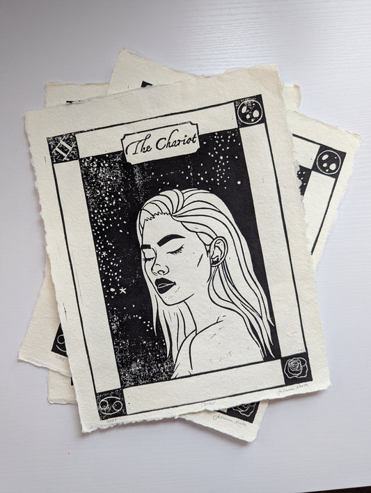 Lino Print | The Chariot